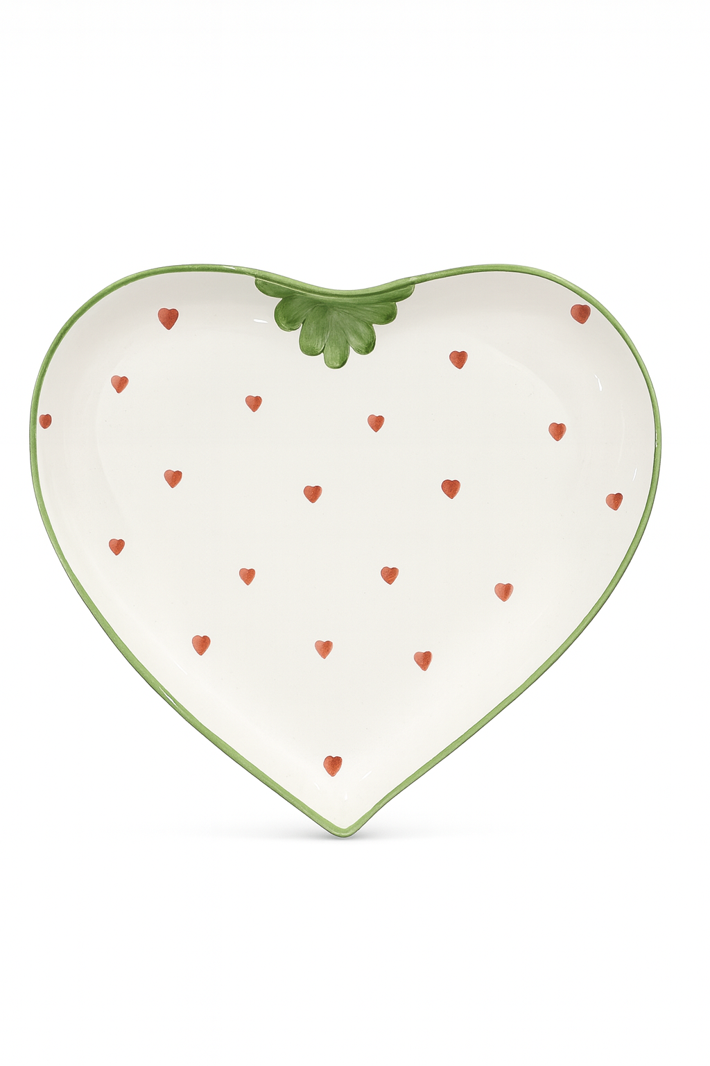 Strawberry Love Dinner Plate Green