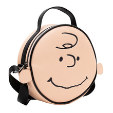 PEANUTS Charlie Brown Smiling Face Round Crossbody Bag