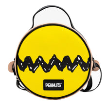 PEANUTS Charlie Brown Smiling Face Round Crossbody Bag