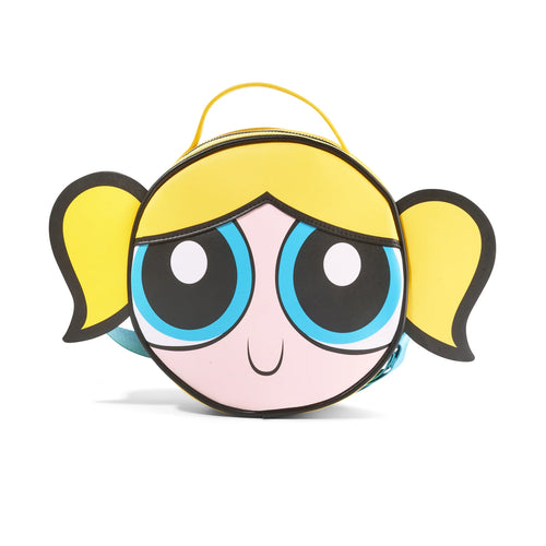 The Powerpuff Girls Bubbles Close Up Smiling Face Crossbody Bag