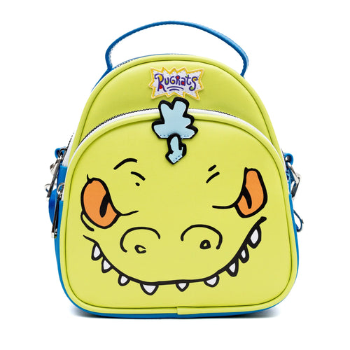 Rugrats Reptar Close Up with Applique and Rawr Nickelodeon Crossbody Bag