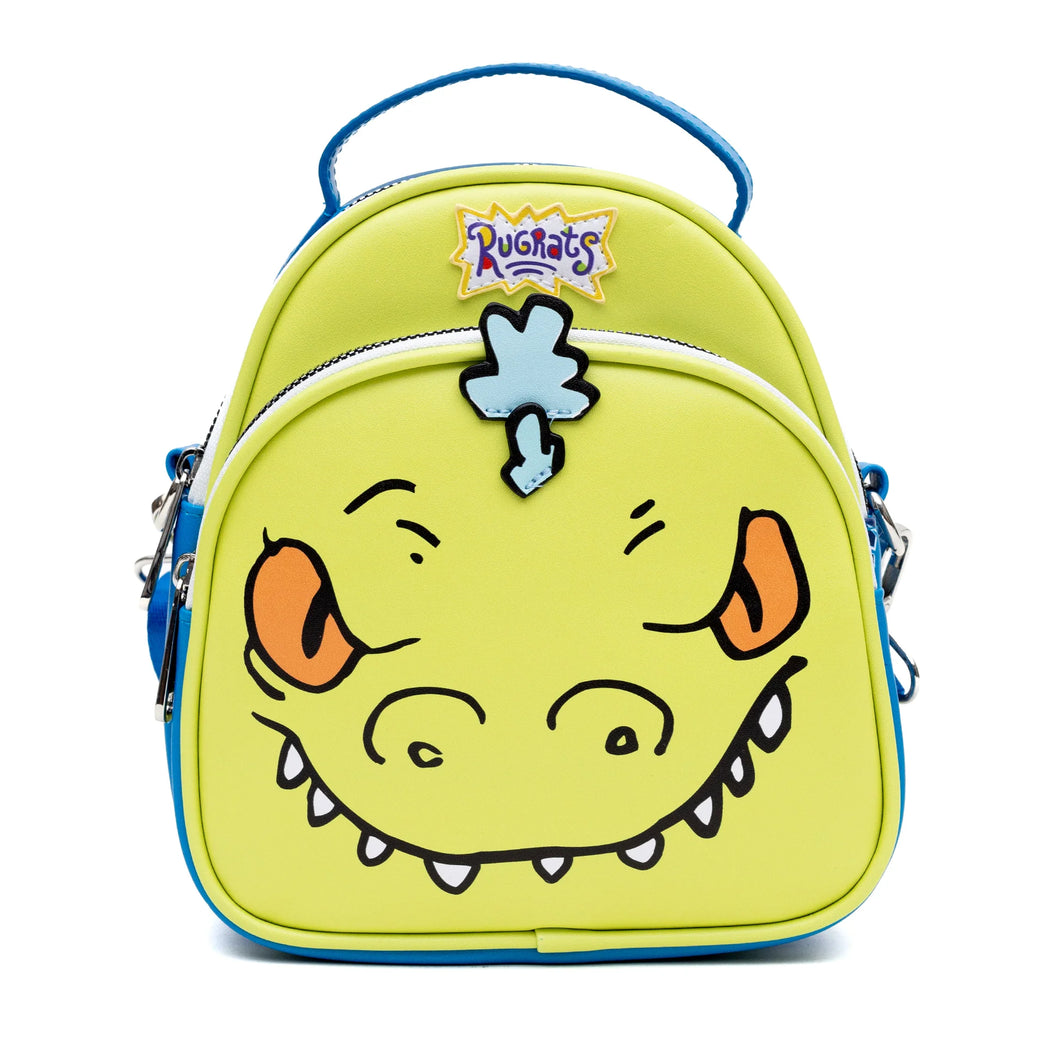 Rugrats Reptar Close Up with Applique and Rawr Nickelodeon Crossbody Bag