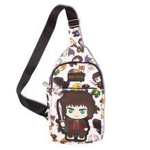 The Lord of the Rings Chibi Frodo Pose and Characters Collage Sling Bag