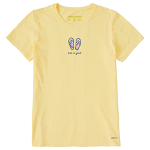 Flip Flops Short Sleeve Women's Tie Dye Crusher-LITE Tee