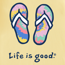 Flip Flops Short Sleeve Women's Tie Dye Crusher-LITE Tee