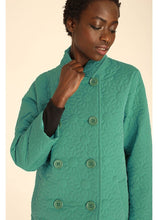 Coat Daisy Embr in Green