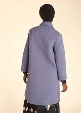 Coat Daisy Embr in Indigo