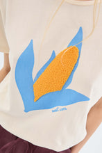 Cotton T-shirt with Corn Print