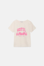 Cotton T-shirt with Hotel Hawaii printed on Front
