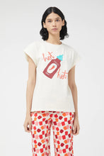 Cotton T-shirt with Hot Chili Sauce Print