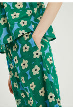 Flower Print Mid-rise Trousers