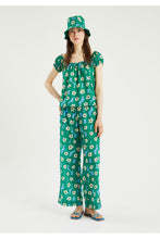 Flower Print Mid-rise Trousers