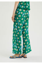 Flower Print Mid-rise Trousers