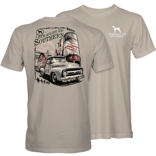 Mid Fifty - 50s Pickup Truck on the Farm T-shirt