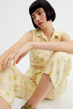 Seashell Print Shirt-style Jumpsuit