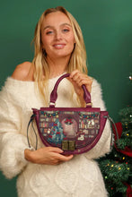 Vendula Christmas Library Winged Top Handle Bag