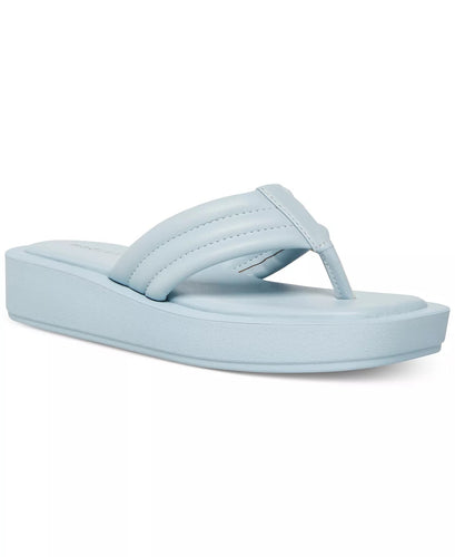 Amarri Platform Thong Sandals in Sky Blue