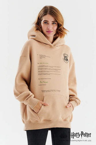 Welcome to Hogwarts Hoodie in Beige