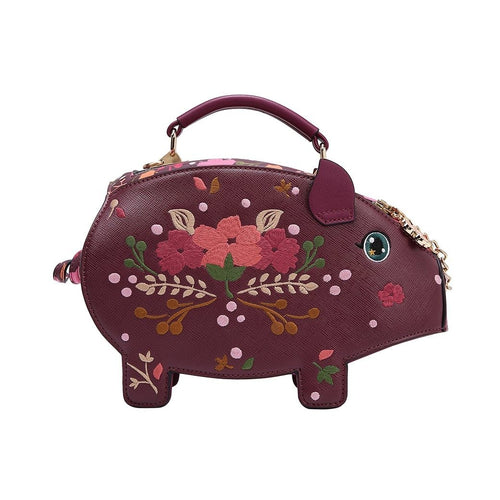 Piggy Bank Grab Bag Top Handle Novelty Bag