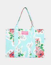A Tote For All Floral Tote Bag in Blue Multi