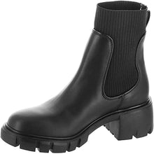 Hayle Platform Chelsea Boots in Black