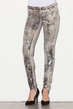 Anarchy Knit Skinny Pants in Concrete Foil