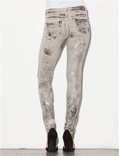 Anarchy Knit Skinny Pants in Concrete Foil