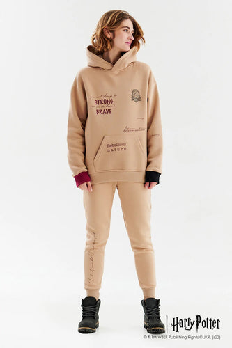 Gryffindor Hoodie in Beige Multi