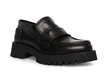 Lawrence Platform Loafers in Black Leather