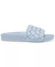PADDY Woven Slide Sandals in Blue
