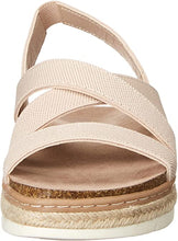 Lorra Strappy Heeled Sandals in Blush Fabric