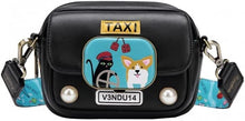 London Cats and Corgis Taxi Crossbody Convertible to Mini Belt Bag