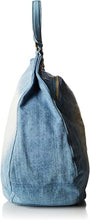 Vega A Distressed Denim Crossbody Bag in Blue