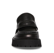 Lawrence Platform Loafers in Black Leather