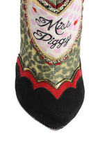 Fierce Piggy Heeled Embellished Boots