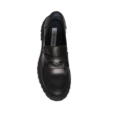 Lawrence Platform Loafers in Black Leather