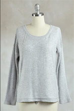 Round Neck Ribbed Knit Sweater