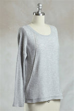 Round Neck Ribbed Knit Sweater