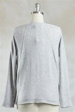 Round Neck Ribbed Knit Sweater