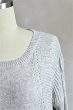 Round Neck Ribbed Knit Sweater
