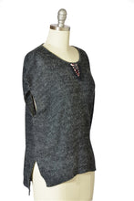 Tribal Sleeveless Knit High-low Sweater