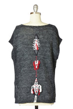 Tribal Sleeveless Knit High-low Sweater
