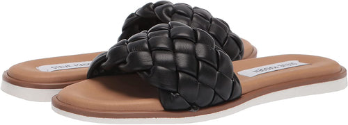 Paislee Slide Sandals in Black