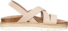 Lorra Strappy Heeled Sandals in Blush Fabric