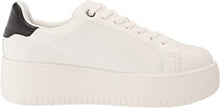 Rockaway Women's Platform Sneakers in White Black