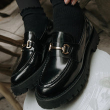 Lando Platform Loafers in Black