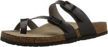 Bryceee Women's Toe Ring Sandals in Black Paris