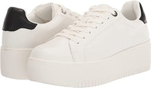 Rockaway Women's Platform Sneakers in White Black