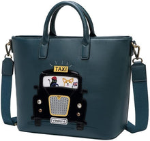London Cats and Corgis Taxi Tote Bag