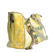 Mika Printed Distressed Canvas Tote